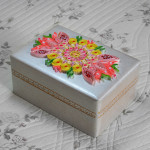 Szkatułka mandala na zdjecia, biżuterię lub inne drobiazgi